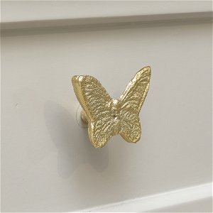 Gold Butterfly Drawer Knob