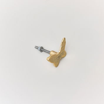 Gold Butterfly Drawer Knob