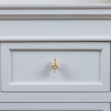 Gold Coral Shaped Drawer Knob