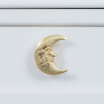 Gold Crescent Moon Drawer Knob