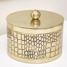 Gold Croc Print Trinket Pot