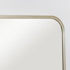 Gold Curved Framed Wall Mirror 100cm x 50cm