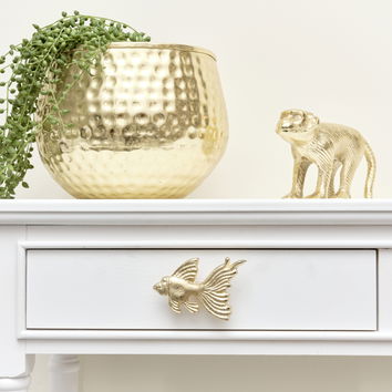 Gold Fish Drawer Knob