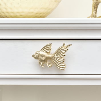 Gold Fish Drawer Knob