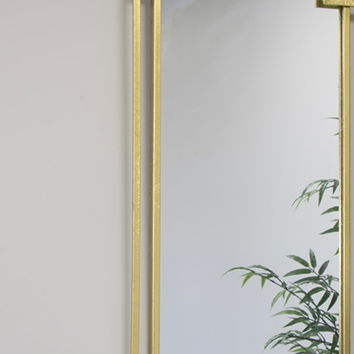 Gold Foiled Wall Mirror 94cm x 48cm