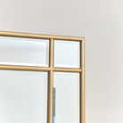 Gold Framed Art Deco Wall Mirror 75cm x 55cm