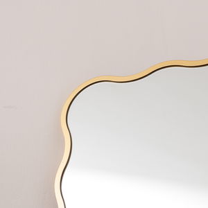 Gold Full Length Wavy Mirror - 70cm x 165cm Gold Full Length Wavy Mirror - 70cm x 165cm