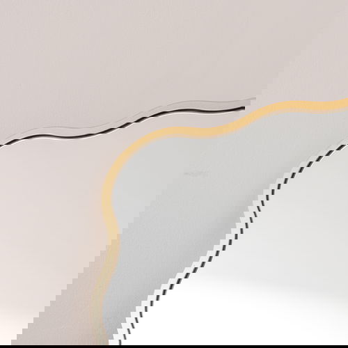 Gold Full Length Wavy Mirror - 70cm x 165cm