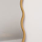 Gold Full Length Wavy Mirror - 70cm x 165cm