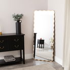 Gold Full Length Wavy Mirror - 70cm x 165cm