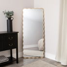 Gold Full Length Wavy Mirror - 70cm x 165cm