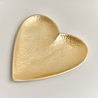 Gold Hammered Love Heart Trinket Tray