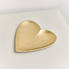 Gold Hammered Love Heart Trinket Tray