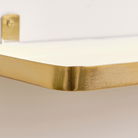 Gold & Ivory Enamelled Metal Wall Shelf - 50cm