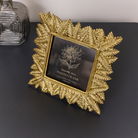 Gold Leaf Detail Photo Frame 17.5cm