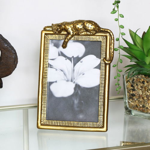 Gold Leopard Photo Frame