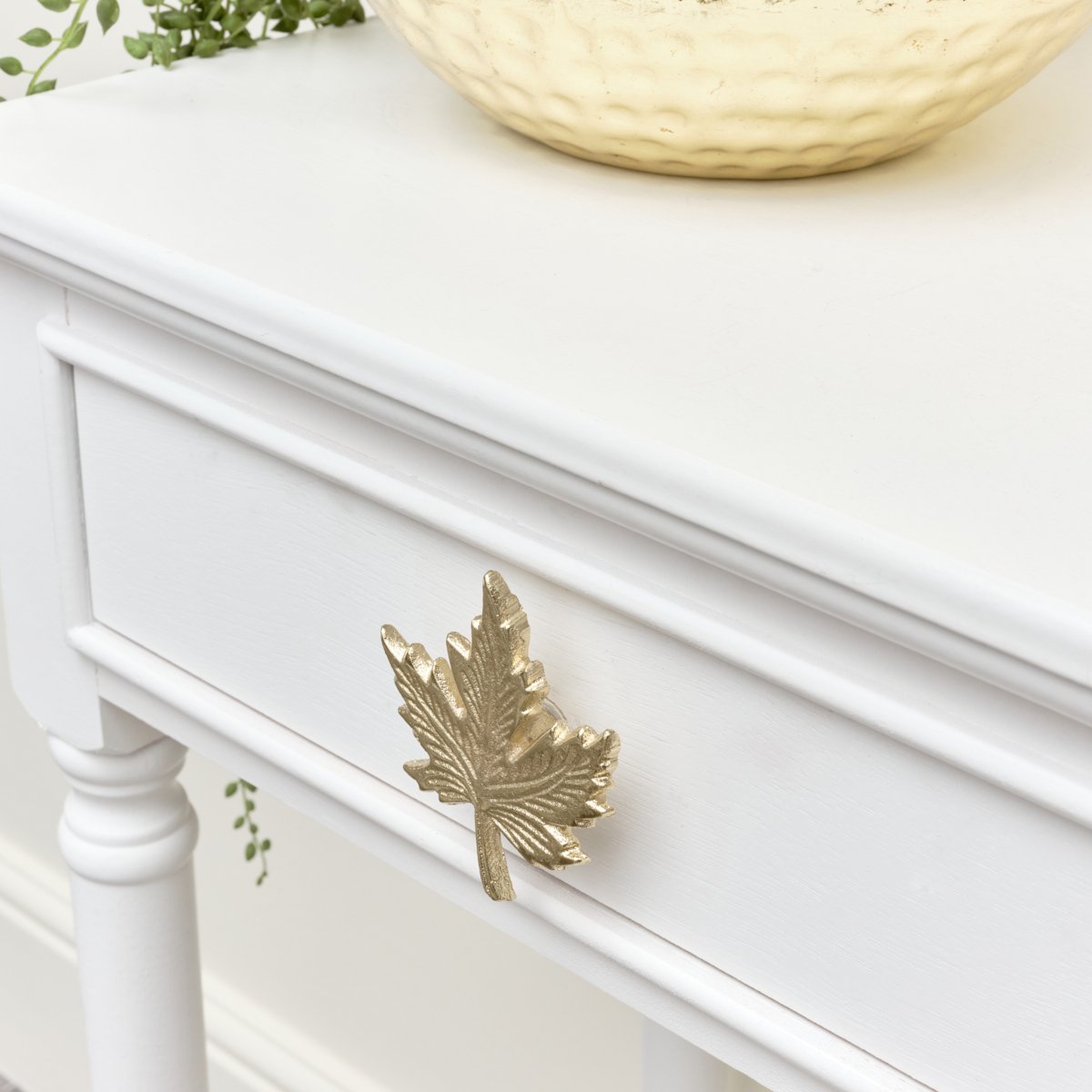 Gold Maple Leaf Drawer Knob