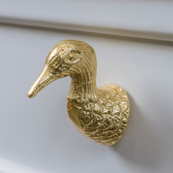 Gold Metal Bird Drawer Knob