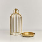 Gold Metal Birdcage Candle Holder - 24cm