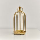 Gold Metal Birdcage Candle Holder - 24cm