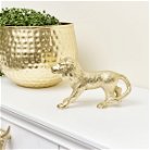 Gold Metal Standing Lion Ornament