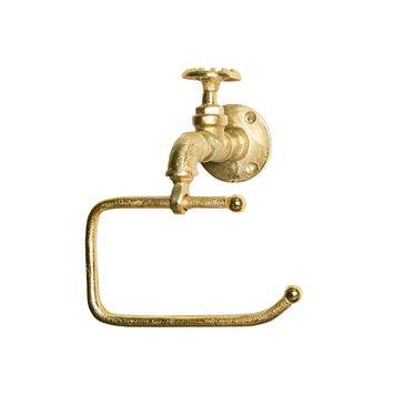 Gold Metal Tap Toilet Roll Holder