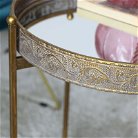  Gold Mirrored Vintage Side Table