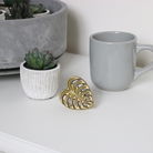 Gold Monstera Leaf Drawer Knob