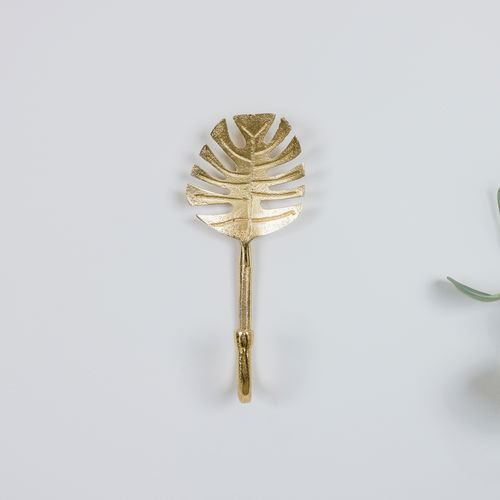 Gold Monstera Leaf Wall Hook