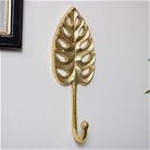 Gold Monstera Lilly Leaf Wall Hook 