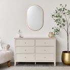 Gold Oval Frame Wall Mirror 80cm x 50cm