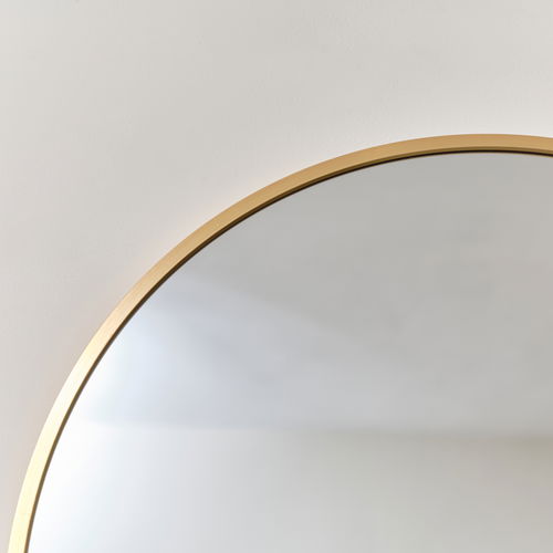 Gold Oval Frame Wall Mirror 80cm x 50cm