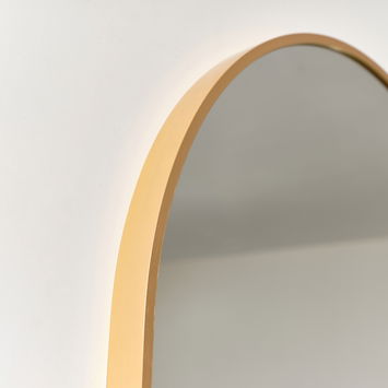 Gold Oval Frame Wall Mirror 80cm x 50cm