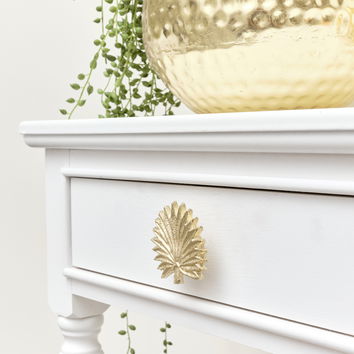 Gold Palm Leaf Drawer Knob