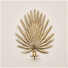 Gold Palm Leaf Wall Candle Holder Sconce