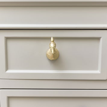 Gold Peacock Drawer Knob