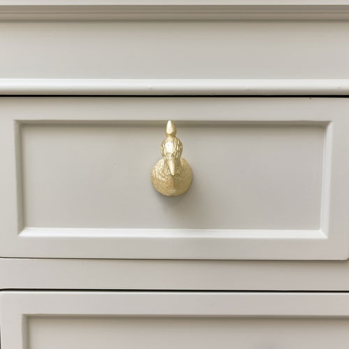 Gold Peacock Drawer Knob