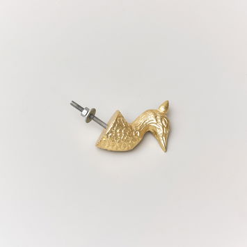 Gold Peacock Drawer Knob