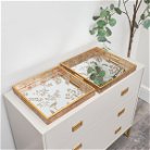 Gold Printed Mirrored Tray - Large