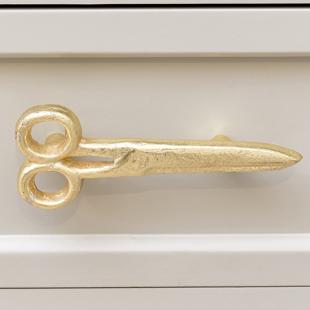 Gold Scissors Drawer Knob