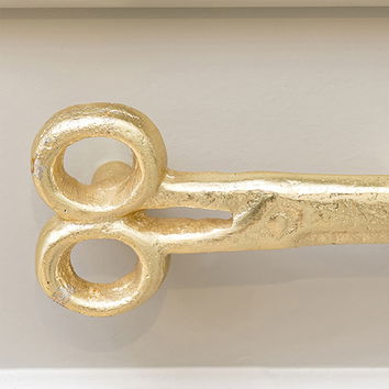 Gold Scissors Drawer Knob