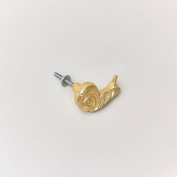 Gold Snail Drawer Knob