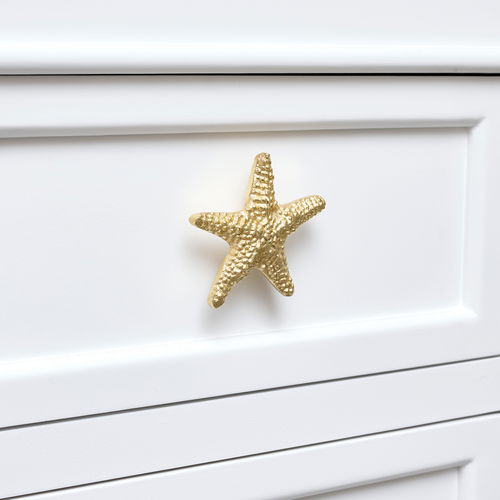 Gold Starfish Drawer Knob