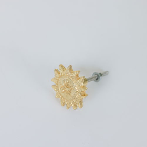 Gold Sun Drawer Knob