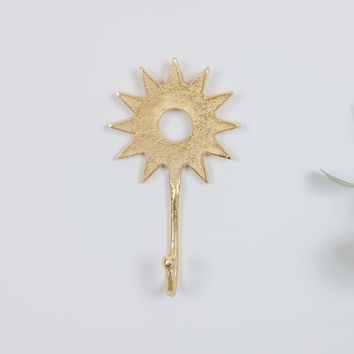 Gold Sunburst Wall Hook