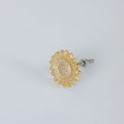 Gold Sunflower Drawer Knob