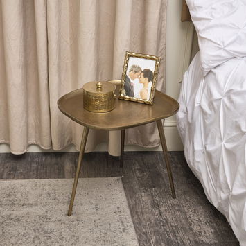 Gold Tripod Side Table