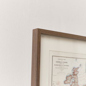 European Map Print Framed Wall Art - 40cm