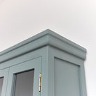 Green Glass Fronted Wall Cabinet - 52cm x 65cm