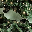 Green Sparkle Ruffle Christmas Tree Ribbon - 270cm